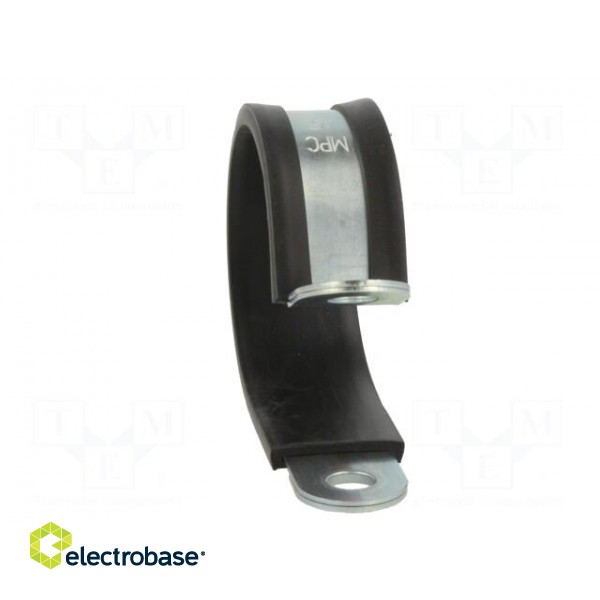 Fixing clamp | ØBundle : 45mm | W: 20mm | steel | Cover material: EPDM image 9