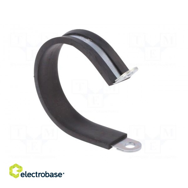 Fixing clamp | ØBundle : 50mm | W: 15mm | steel | Cover material: EPDM image 8