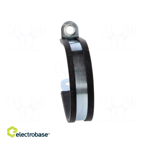 Fixing clamp | ØBundle : 60mm | W: 20mm | steel | Cover material: EPDM image 5