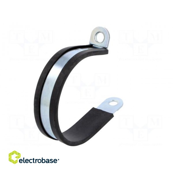 Fixing clamp | ØBundle : 60mm | W: 20mm | steel | Cover material: EPDM image 6