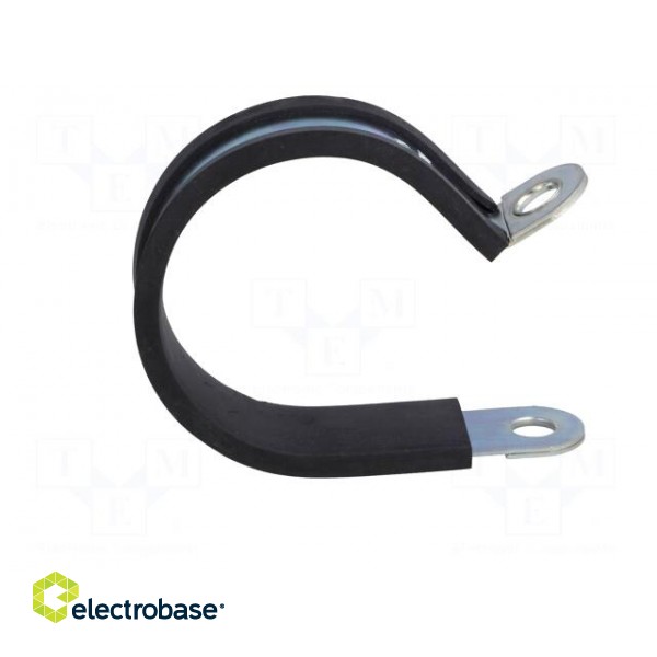 Fixing clamp | ØBundle : 60mm | W: 25mm | steel | Cover material: EPDM фото 7