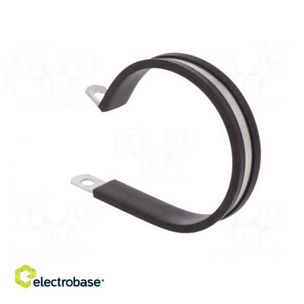 Fixing clamp | ØBundle : 65mm | W: 13mm | steel | Cover material: EPDM фото 4