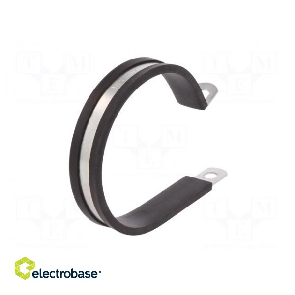 Fixing clamp | ØBundle : 65mm | W: 13mm | steel | Cover material: EPDM image 6