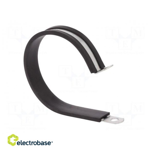 Fixing clamp | ØBundle : 65mm | W: 13mm | steel | Cover material: EPDM image 8