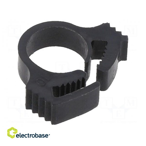 Fixing clamp | ØBundle : 6÷6.8mm | W: 3.8mm | polyamide | black | UL94HB image 2