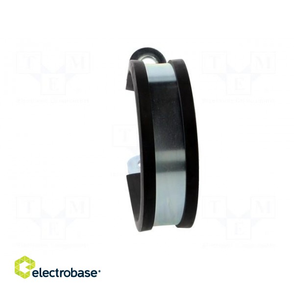 Fixing clamp | ØBundle : 70mm | W: 25mm | steel | Cover material: EPDM image 5
