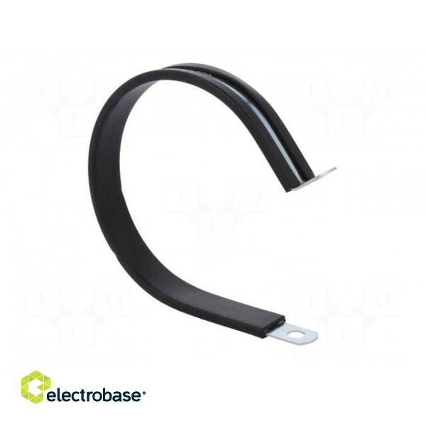 Fixing clamp | ØBundle : 74mm | W: 13mm | steel | Cover material: EPDM image 8
