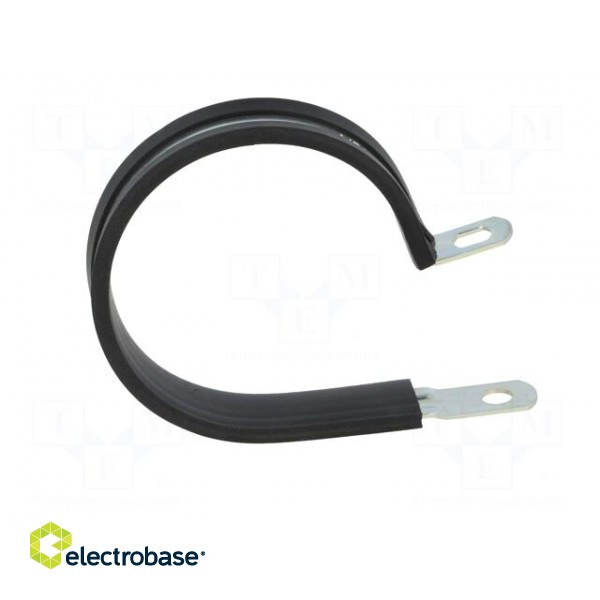 Fixing clamp | ØBundle : 75mm | W: 25mm | steel | Cover material: EPDM фото 7