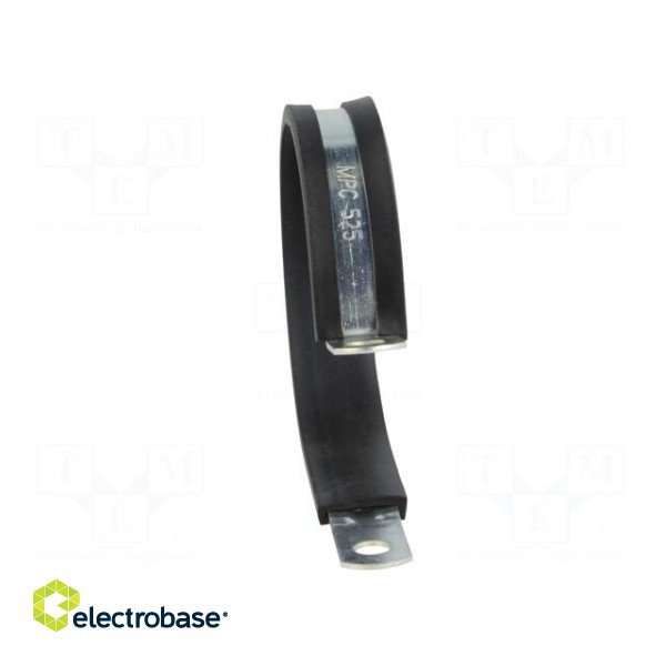 Fixing clamp | ØBundle : 75mm | W: 25mm | steel | Cover material: EPDM image 9