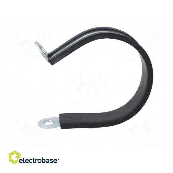 Fixing clamp | ØBundle : 78mm | W: 25mm | steel | Cover material: EPDM фото 3