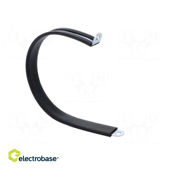 Fixing clamp | ØBundle : 90mm | W: 15mm | steel | Cover material: EPDM image 8