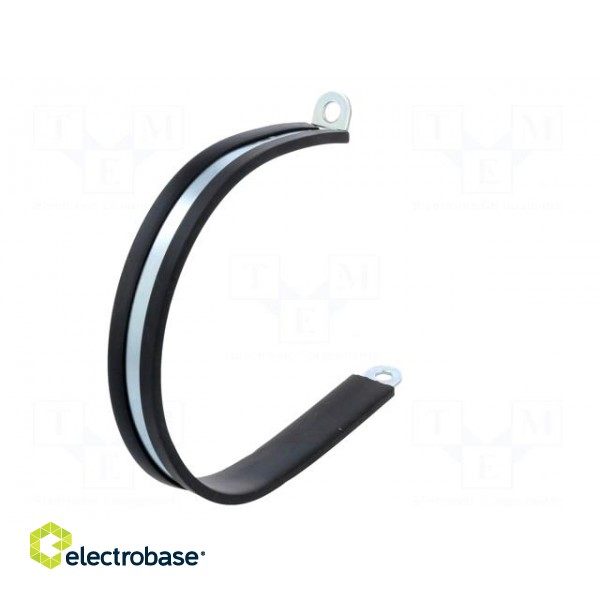 Fixing clamp | ØBundle : 90mm | W: 15mm | steel | Cover material: EPDM image 6