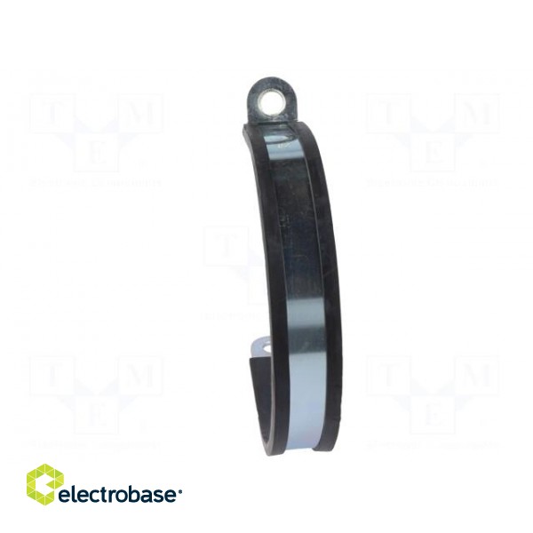 Fixing clamp | ØBundle : 92mm | W: 25mm | steel | Cover material: EPDM image 5