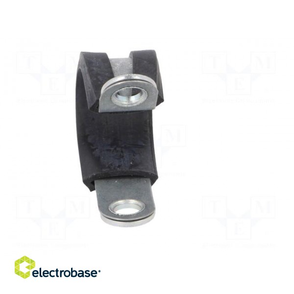 Fixing clamp | ØBundle : 9mm | W: 13mm | steel | Cover material: EPDM image 9
