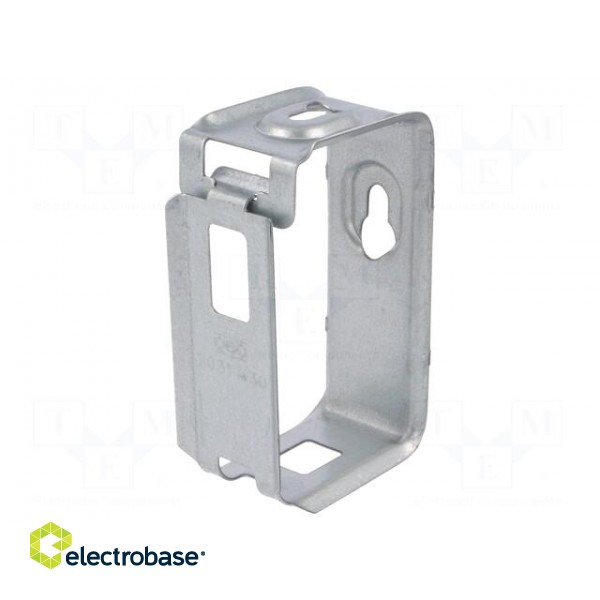 Holder | W: 33mm | steel | L: 50mm | H: 85mm | Application: Cable P-clips paveikslėlis 1