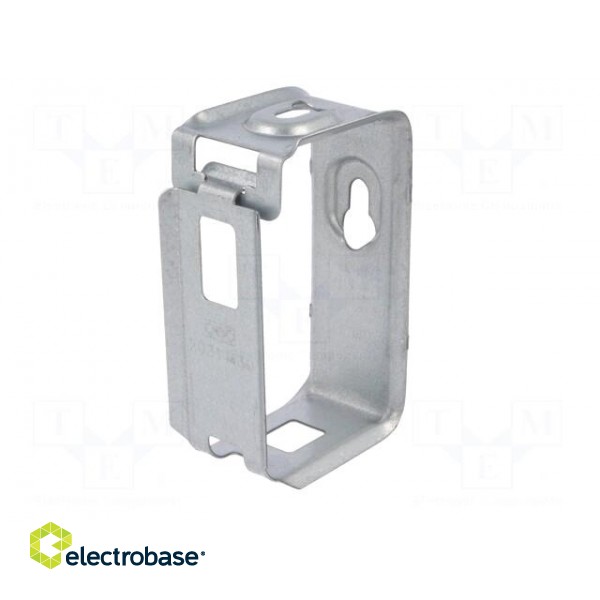 Holder | W: 33mm | steel | L: 50mm | H: 85mm | Application: Cable P-clips paveikslėlis 2