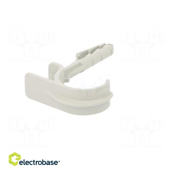 Holder | Cable P-clips,for braids,protective tubes | light grey image 2
