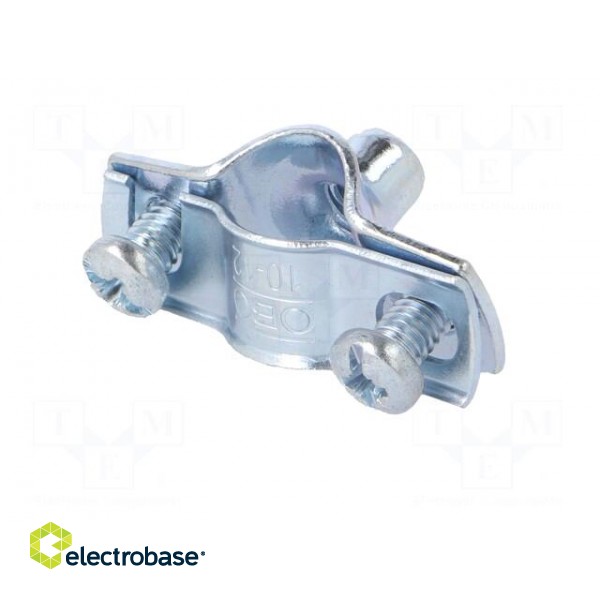 T-bolt clamp | 10÷12mm | steel | Plating: zinc | industrial | Hole: M6 image 2