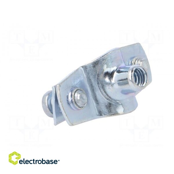 T-bolt clamp | 10÷12mm | steel | Plating: zinc | industrial | Hole: M6 paveikslėlis 4
