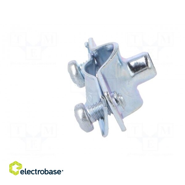 T-bolt clamp | 10÷12mm | steel | Plating: zinc | industrial | Hole: M6 image 3