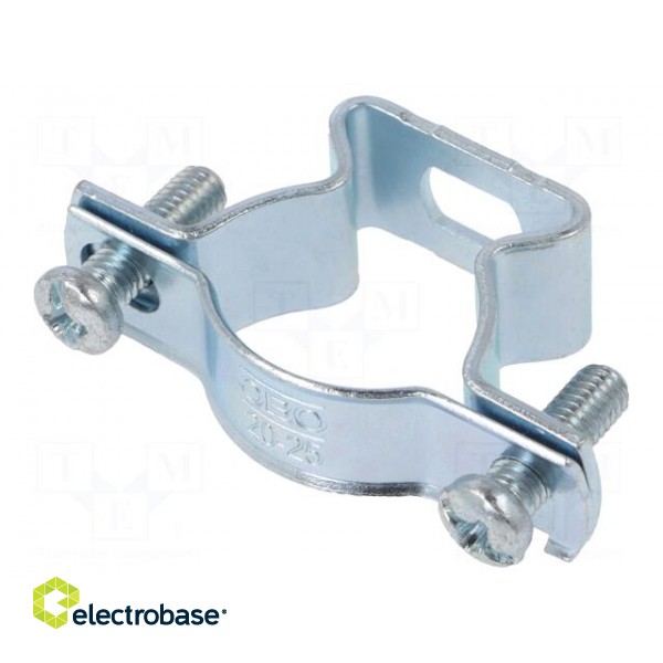 T-bolt clamp | 20÷25mm | steel | Plating: zinc | 733 G | industrial paveikslėlis 1