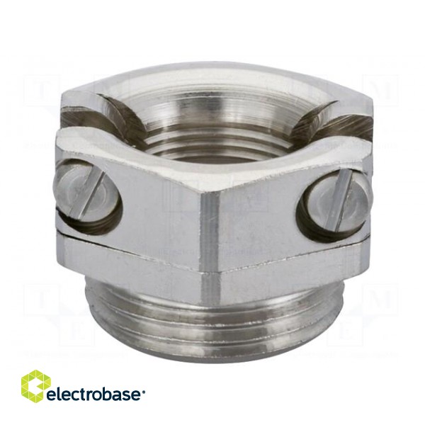 T-bolt clamp | nickel plated brass | Thread len: 6mm | Gland: M16