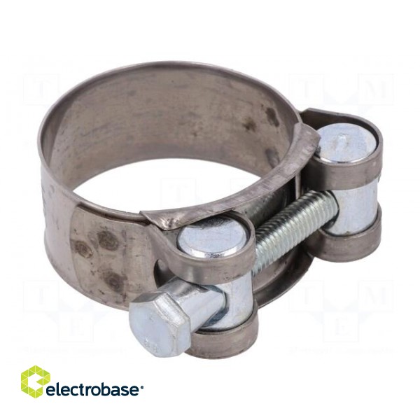 T-bolt clamp | W: 20mm | Clamping: 36÷39mm | chrome steel AISI 430