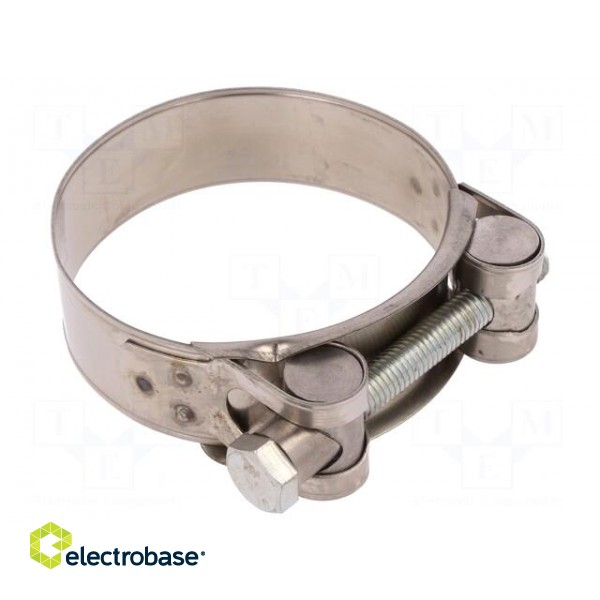 T-bolt clamp | W: 24mm | Clamping: 65÷70mm | chrome steel AISI 430