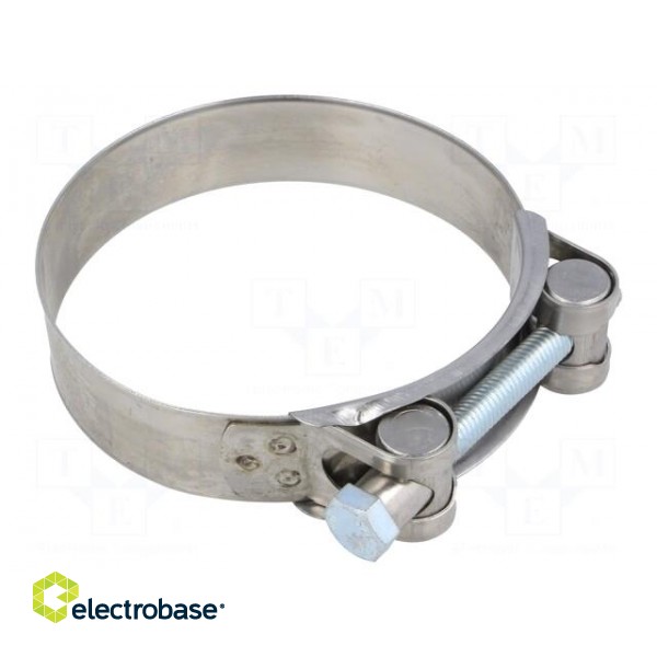 T-bolt clamp | W: 24mm | Clamping: 86÷91mm | chrome steel AISI 430 | S