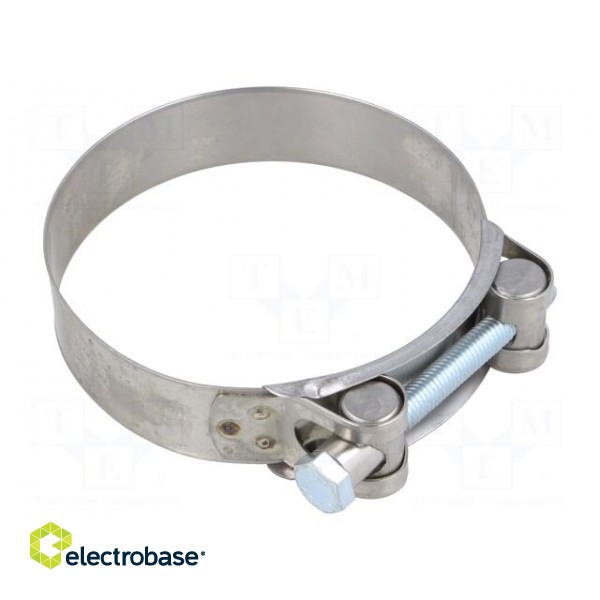 T-bolt clamp | W: 24mm | Clamping: 92÷97mm | chrome steel AISI 430 | S