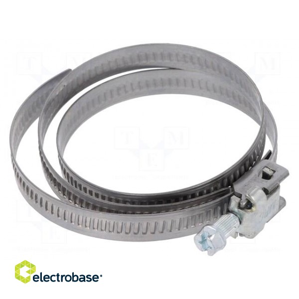 Worm gear clamp | W: 9mm | Clamping: 25÷150mm | EF | W2 | DIN 3017
