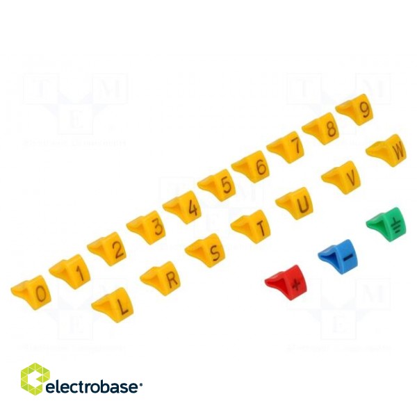 A kit of cable labels | 3÷6.5mm | Pcs.quantity in set: 600 | H: 8mm
