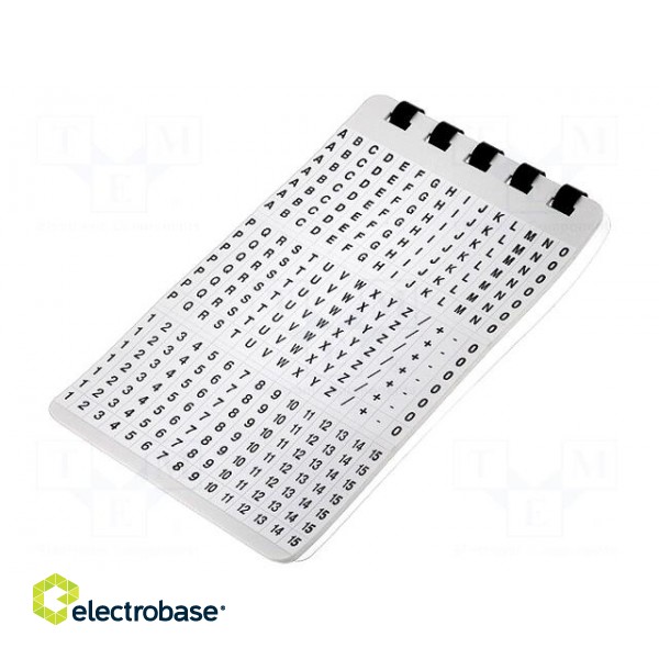 A kit of cable labels | self-adhesive | 6.5mm