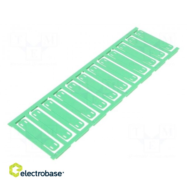 Label | 7÷40mm | polyamide 66 | green | -40÷100°C | cable ties | UL94V-2 paveikslėlis 1