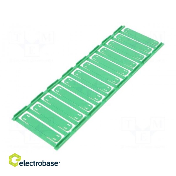 Label | 7÷40mm | polyamide 66 | green | -40÷100°C | cable ties | UL94V-2 image 2