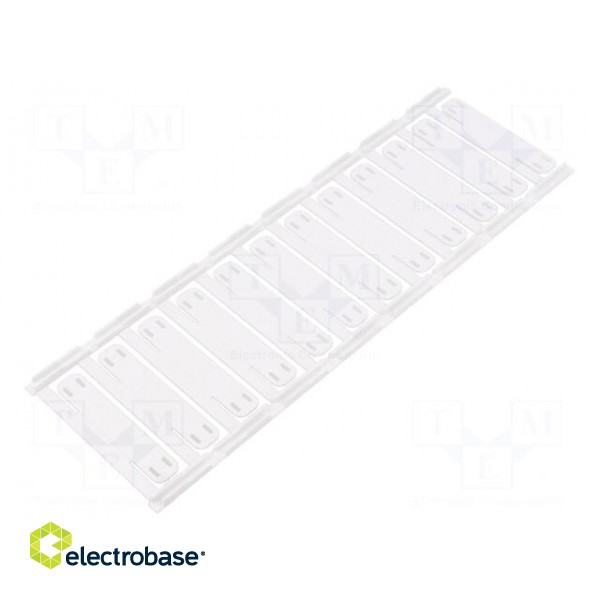 Label | 7÷40mm | polyamide 66 | white | -40÷100°C | cable ties | UL94V-2 image 2