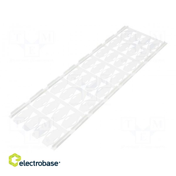 Label | 7÷40mm | polyamide 66 | white | -40÷100°C | cable ties | UL94V-2 image 2