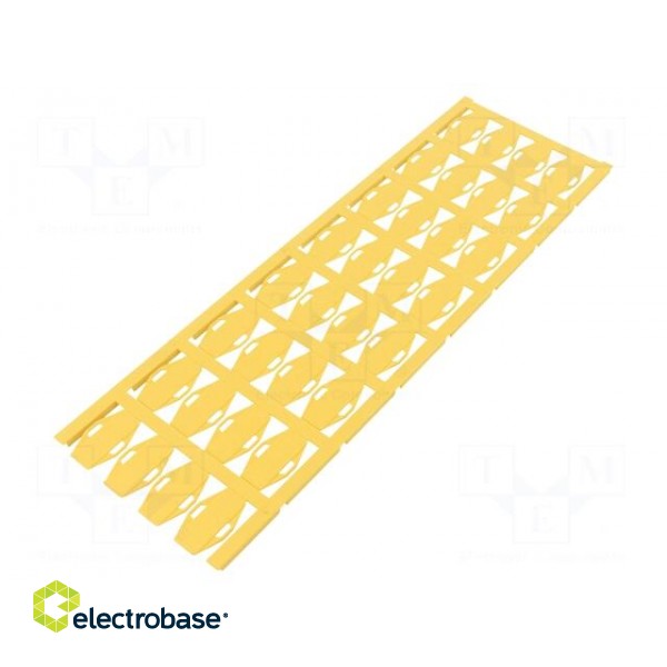 Label | 7÷40mm | polyamide 66 | yellow | -50÷120°C | VT SFX | cable ties