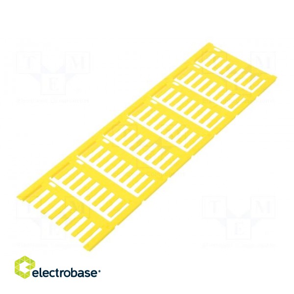 Label | polyamide 66 | yellow | -40÷100°C | slide | VT-TM-I | UL94V-2 image 1