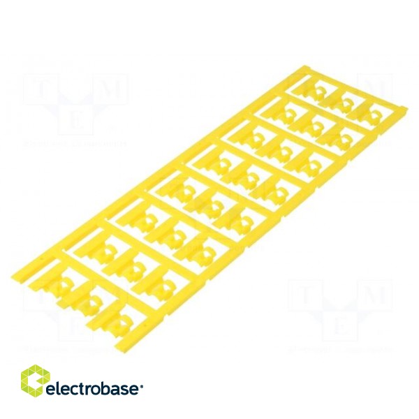Markers | 4÷6mm | polyamide 66 | yellow | -40÷100°C | snap fastener paveikslėlis 1