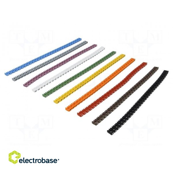 Markers for cables and wires | 2.5÷3.5mm | polyamide | push-in