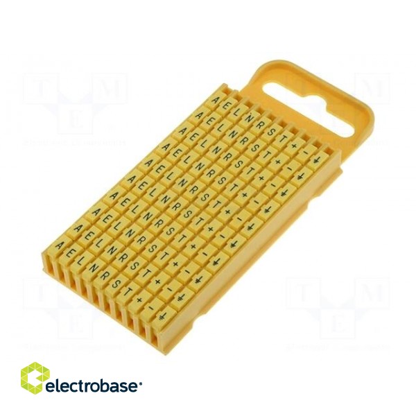 Markers for cables and wires | 4.3÷5.3mm | polyamide | yellow