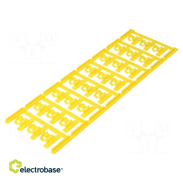 Markers | 4÷6mm | polyamide 66 | yellow | -40÷100°C | snap fastener image 2