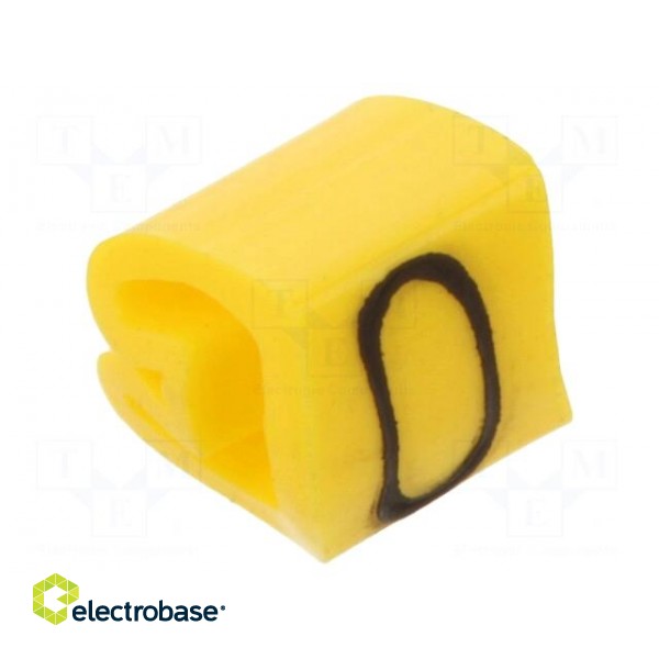 Markers | Marking: 0 | 1.3÷3mm | PVC | yellow | -30÷80°C | leaded | CLI C