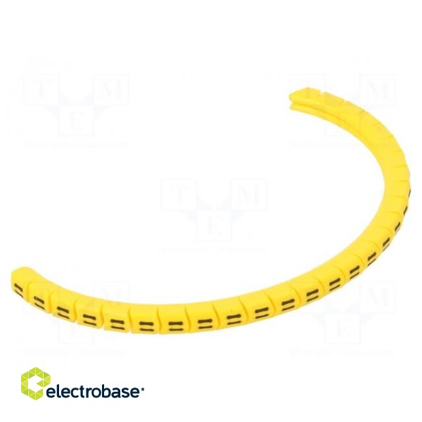 Markers | Marking: = | 1.3÷3mm | PVC | yellow | -30÷60°C | leaded | PA-02