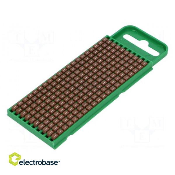 Markers for cables and wires | Label symbol: 1 | 0.8÷2.2mm | brown