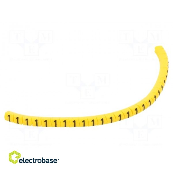 Markers | Marking: 1 | 1.3÷3mm | PVC | yellow | -30÷60°C | leaded | PA-02