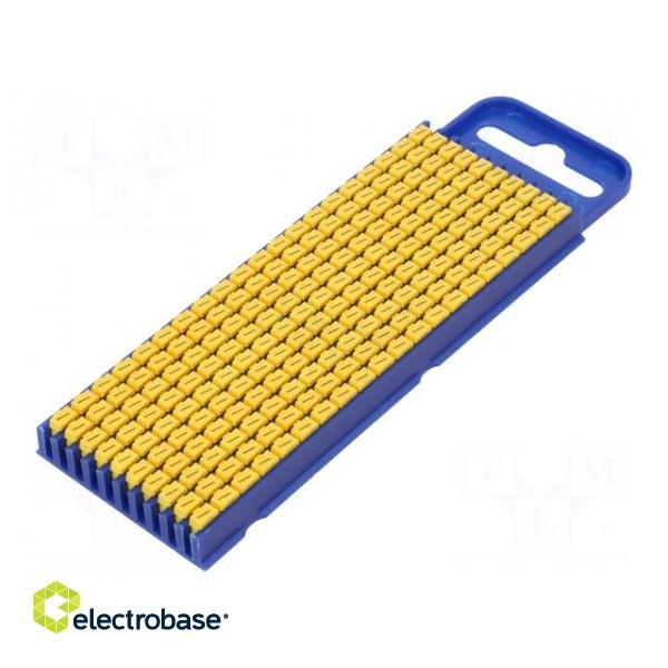 Markers for cables and wires | Label symbol: / | 2.8÷3.8mm | yellow