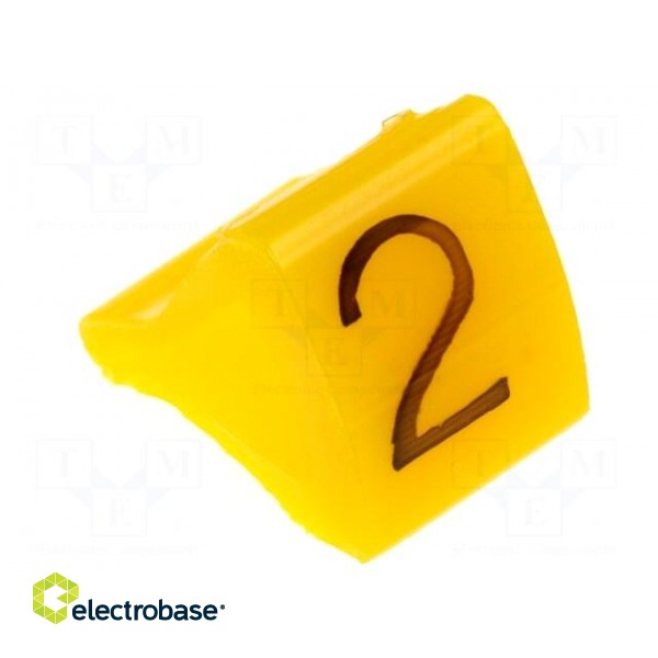 Markers for cables and wires | Label symbol: 2 | 1.7÷3.5mm | H: 7mm