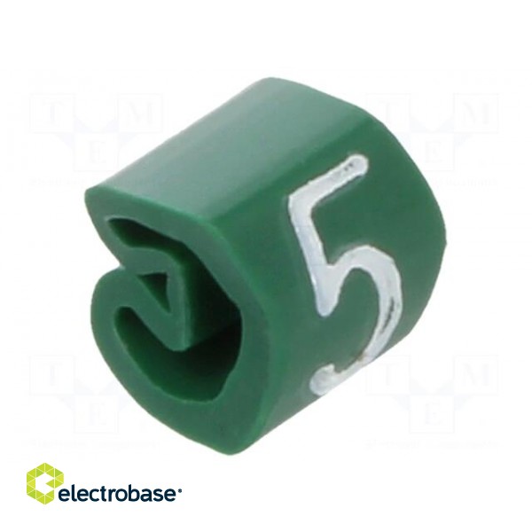 Markers | Marking: 5 | 1.3÷3mm | PVC | green | -30÷80°C | leaded | CLI C